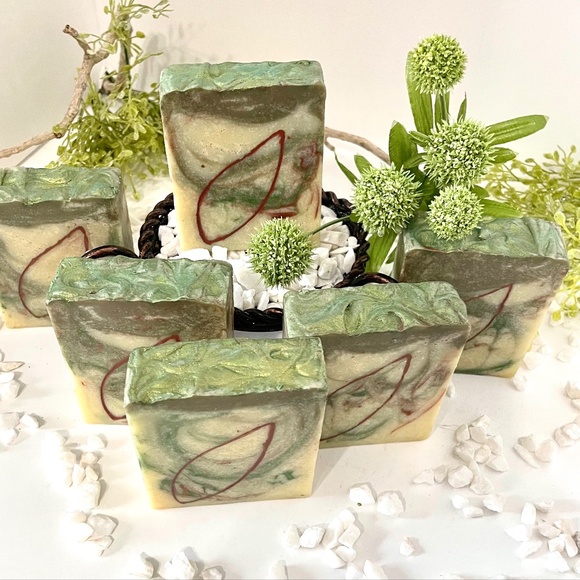 Tabacco and Bay leaf fragrance soap handmade (set of 5) - Picture 2 of 3